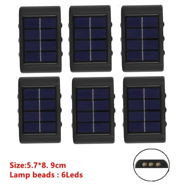 6 LED Solar Lights