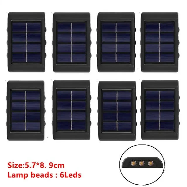 6 LED Solar Lights