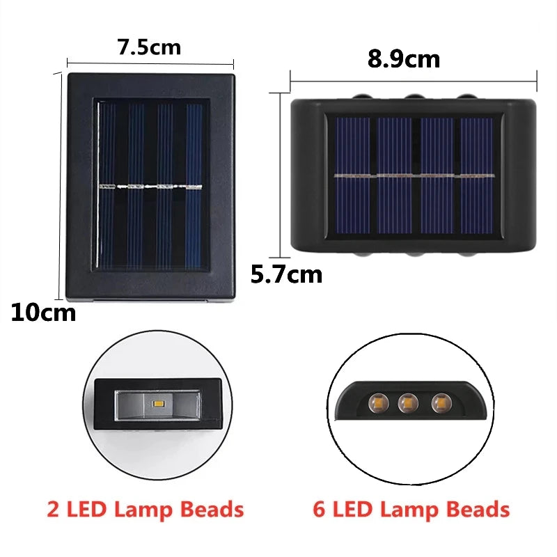 6 LED Solar Lights