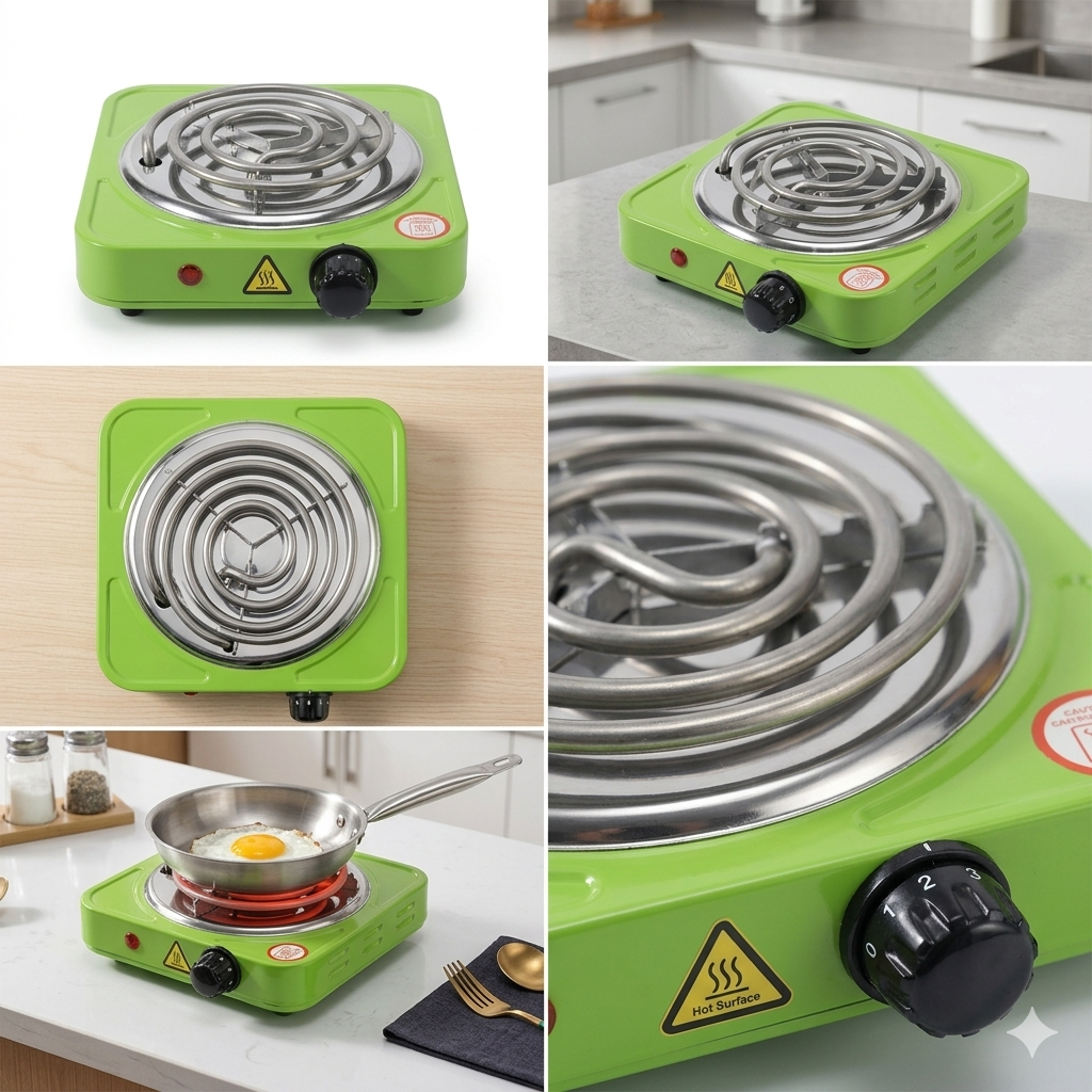 Flameless Electric Cooking Stove (Muticolor)